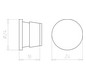 Rohrverschlussstopfen Kst Ø25mm Geeignet für f.flexible Rohre f.starre Rohre sw