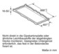 Deckendunstabzug 888mm ws A 56dB Ø150mm 450cbm/h LED 3st Abl/Uml T510mm