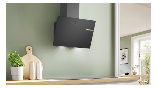 Wandesse 590mm sw A 60dB 430cbm/h Ø150mm LED 3st Uml T325mm