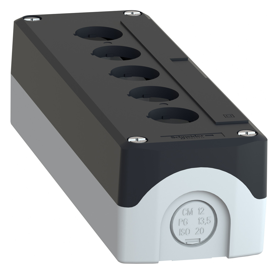 Aufbaugehäuse Kst 5f Ø22,5mm IP54 68x196x53mm