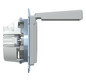 Steckdose 1f alu mt System M UP Klappd IP20