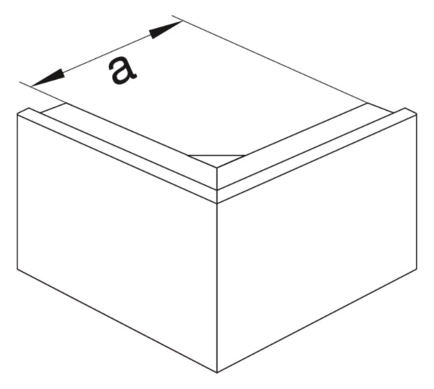 Außeneck LF-K 130x82mm 90° ver-ws Kst RAL9016 UT/OT