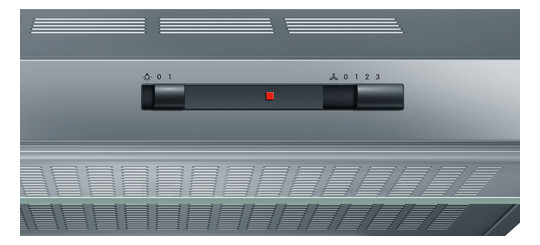 Dunstabzugshaube UB Serie 2 600mm edst D Unterbaugerät 68dB 250cbm/h Ø100-120mm