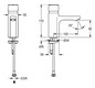 Aquarotter Selbstschluss-Standarmatur F5 S Durchflussmenge 5 l/min, Messing poliert verchromt