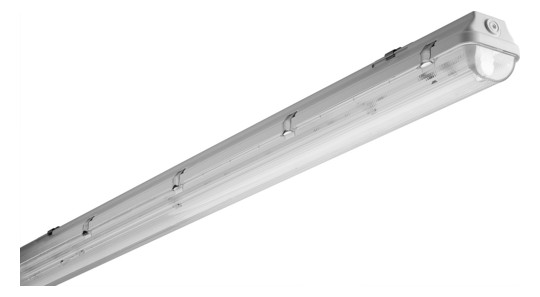FLUO Feuchtraumleuchte IP66 grau 