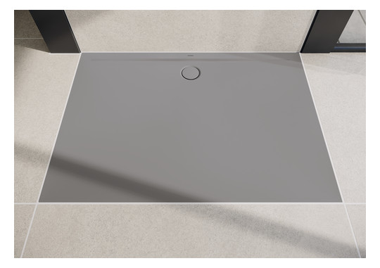 Kaldewei Duschwanne SUPERPLAN ZERO 1522-1 80x90cm, Perl-Effekt, warm grey30