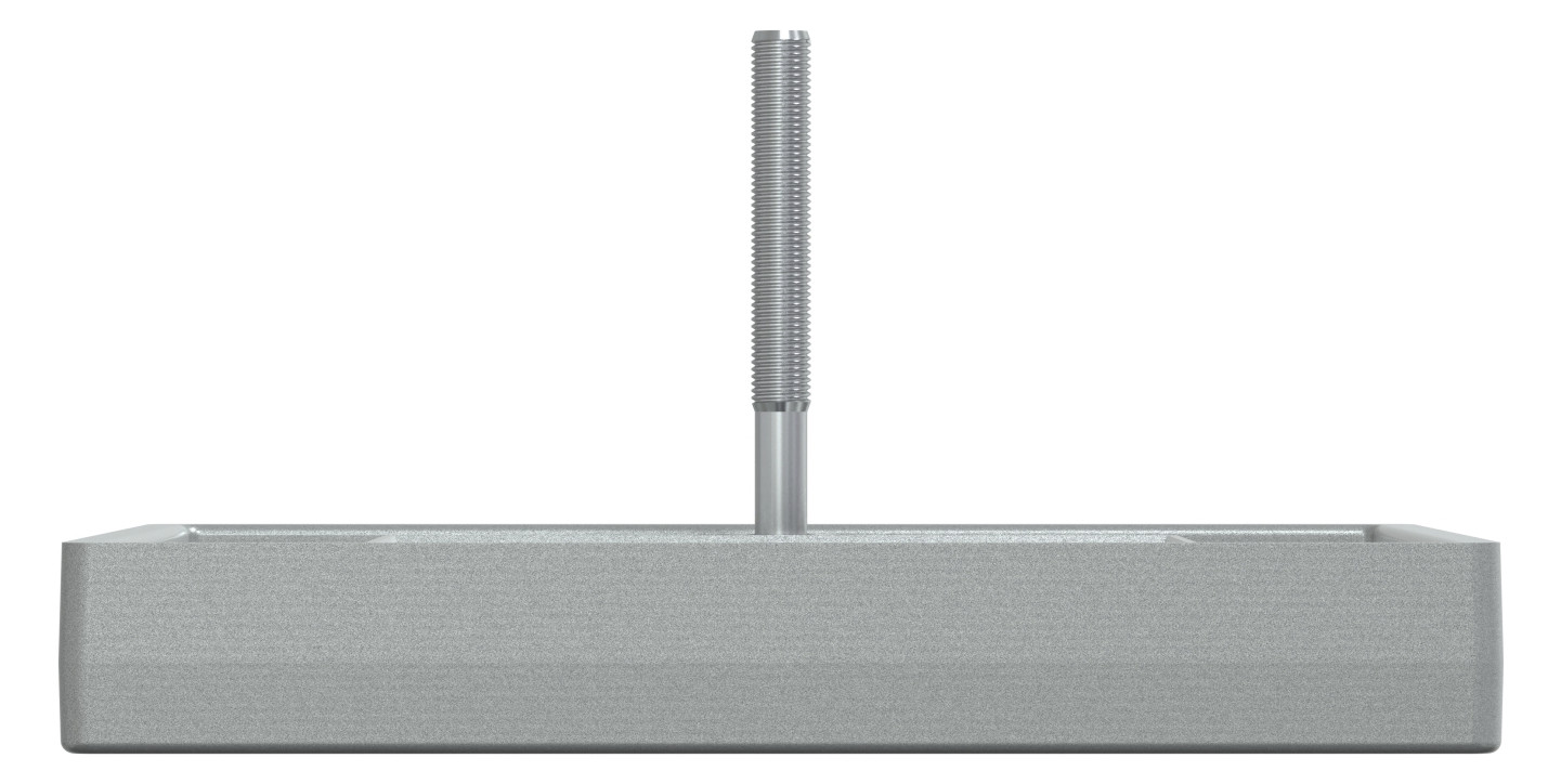 Zentralplatte TAE 2f System M alu Schraubbef