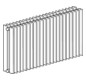 Bemm Exzellent-Radiator EXRA EX2 BL 245 mm, BH 1050 mm, zweireihig, weiß