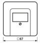 Zentralplatte TAE 1f CD aws Schraubbef ohne