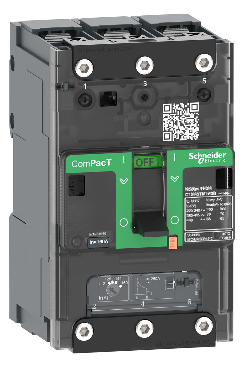 Leistungsschalter 100A 3p 70-100A/In IP40 Einb Festeinbau Schraub