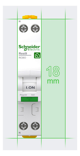 Schneider FI/LS Resi9 1P+N 1TE R9DX01610 