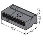 Steckklemme 8f 100V 6A Serie 243 0,6-0,8qmm dgr f.Massivleiter