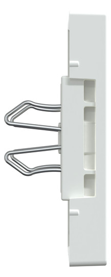 Zentralplatte USB 2f akws Klemmbef m.Aufdr aktivweiß