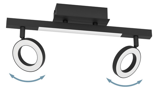 EGLO Spot CARDILLIO 2 schwarz LED 900514 