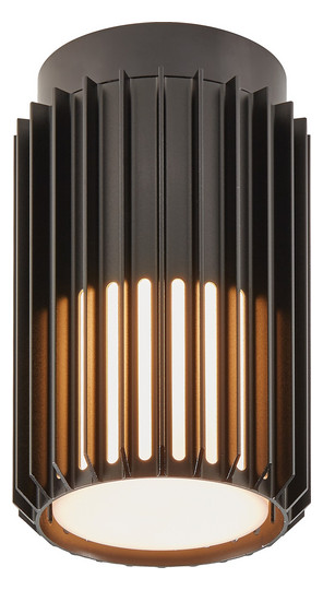 LED-Deckenanbauleuchte Aludra 15W sw IP54 E27 Ø124x188mm