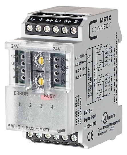Metz BMT-DI4 BACnet MS/TP 4DI 1108841319 
