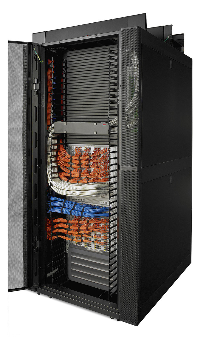 Netzwerkschrank 48HE B750xH2258xT1200mm IP20 Mit rückseitiger Tür pulverbesch