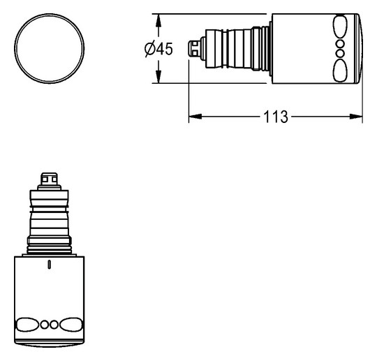 AR Thermostatsteuereinheit, Griff, nicht steigende Spindel, 2000104798