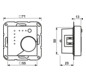 Raumtemperaturregler UP AS/A KNX aws glz Bedienelement Mit Vor-Ort Bedienung