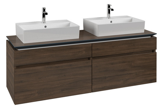 V&B Waschtischunterschrank Legato 160x55x50cm, für 2 Waschtische, Arizona Oak