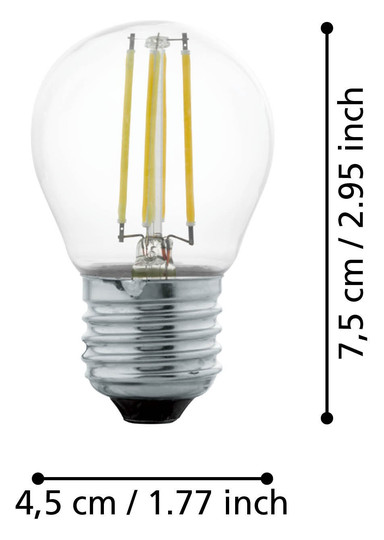 EGLO Leuchtmittel E27-LED G45 4W  110007 