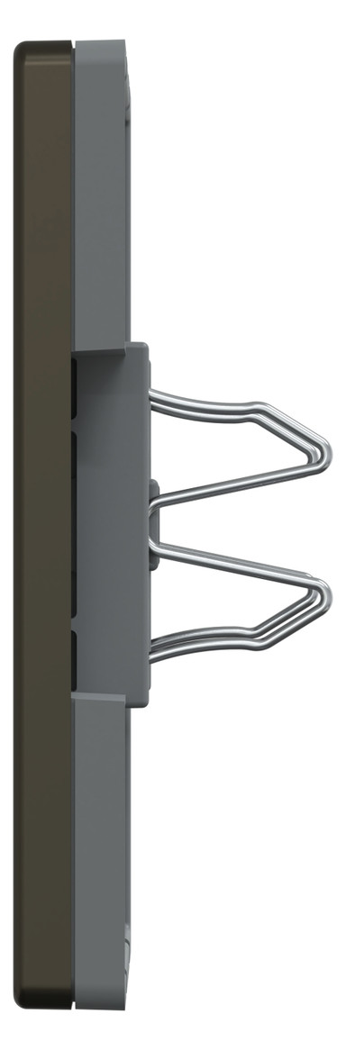 Zentralplatte Blindabd System Design mokka Schraubbef