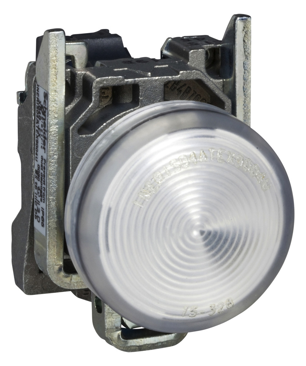 Leuchtmelder komplett 1f LED UC rnd fl Ø22,5mm ws IP65