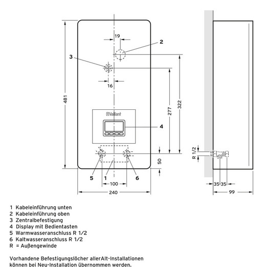 Vaillant                    VED E 18/8 E 