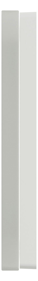 Rahmen 1f krws glz D-Life Glas f.GEB-K kristallweiß Unterputzmontage