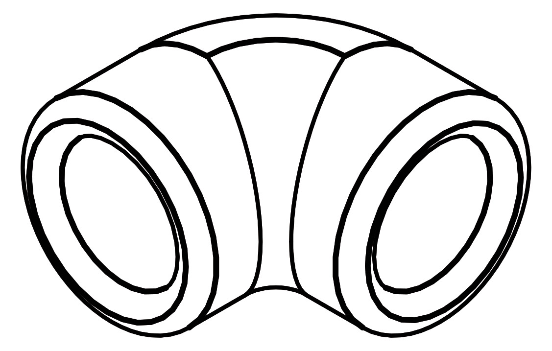 aquatherm Winkel 90Grad, Muffenschweißverfahren, 63 mm