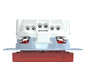 Steckdose 1f rubrt glz System M UP m.BS IP20 rubinrot