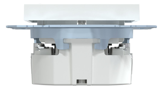 Steckdose 1f akws glz System M UP m.BS IP20 aktivweiß