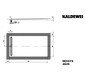 Kaldewei Duschwanne NEXSYS 2625 80x160cm, bodeneben, schwarz