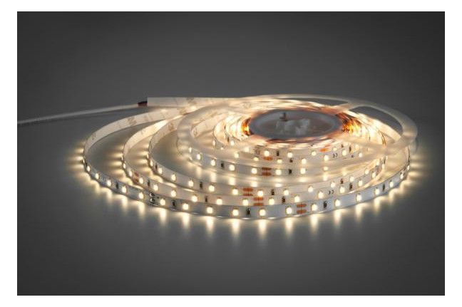 LED-Lichtband 4,8W/m ws 3000K 60Stk/m IP00 DC LED nicht austauschbar 5000mm