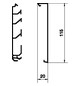 Sockelleistenkanal UT H115mm Kst 2trennw sw