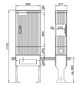 Standgehäuse GFK IP44 B583xH1710xT277mm ET277mm geschl