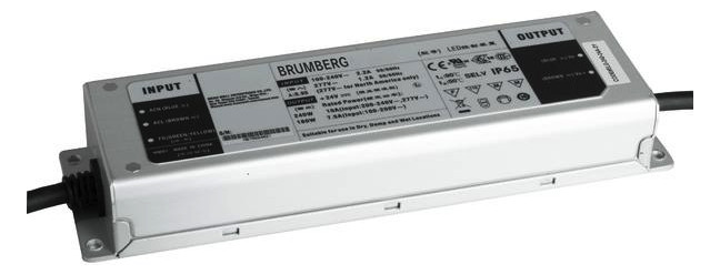 LED-Trafo 1-240W 24-25,6V IP65 Metallgeh stat 244x71x38mm