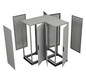 Standschrank ST IP55 B800xH2000xT600mm pulverbesch RAL7035 Koppelbar