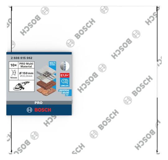 Diamant-Trennscheibe 150x10mm f.Beton f.Backstein Geeignet für bewehrten Beton