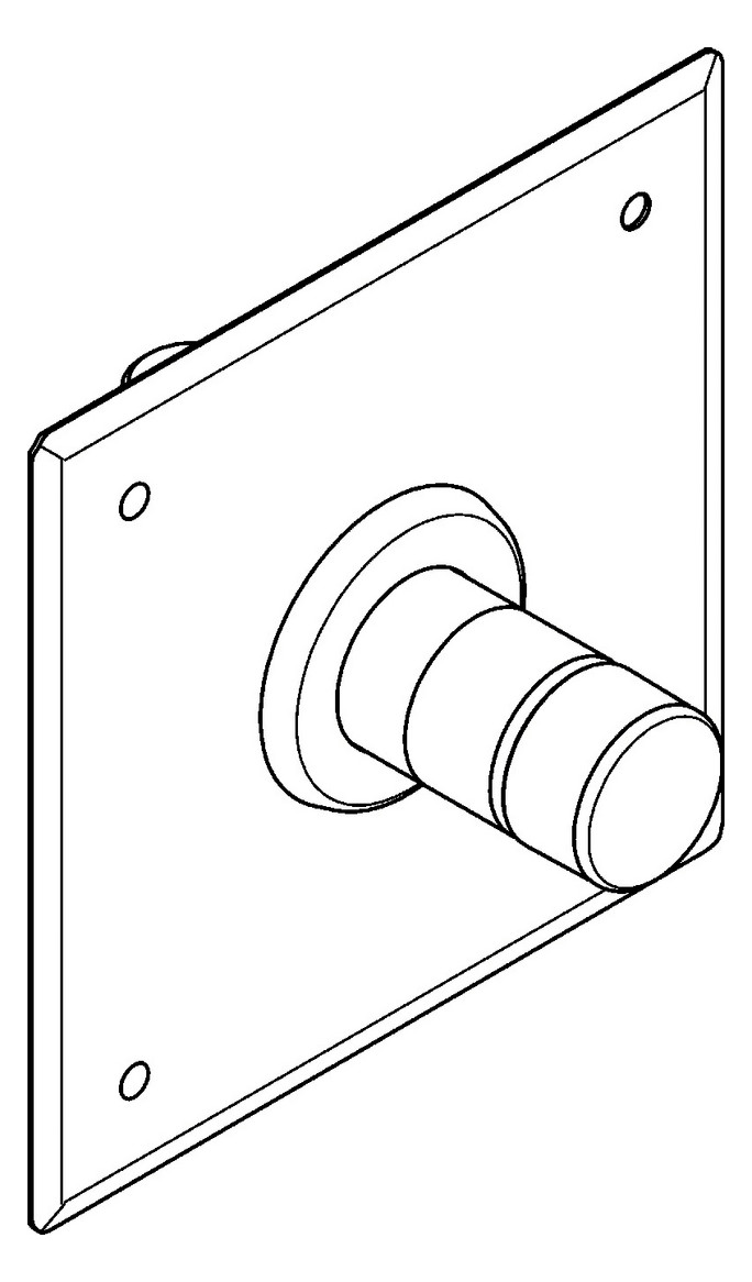 AR Durchgangsventil, F3, hydraulisch, o. Mischung, UP, Umrüstung 23051024