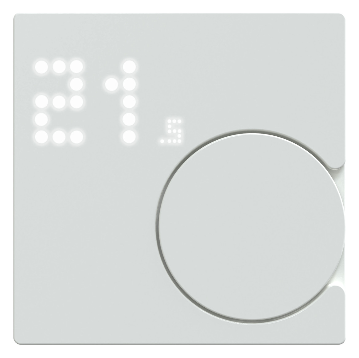 Raumtemperaturregler UP Zigbee akws glz aktivweiß Bedienelement m.Display
