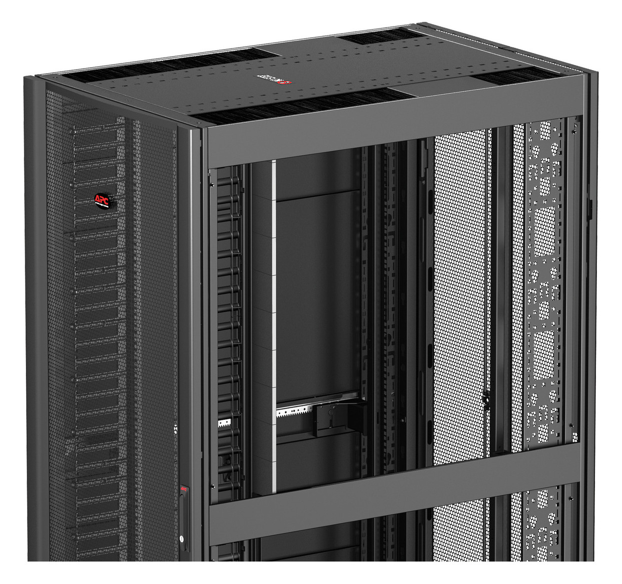 Netzwerkschrank 48HE B750xH2258xT1200mm IP20 Mit rückseitiger Tür pulverbesch