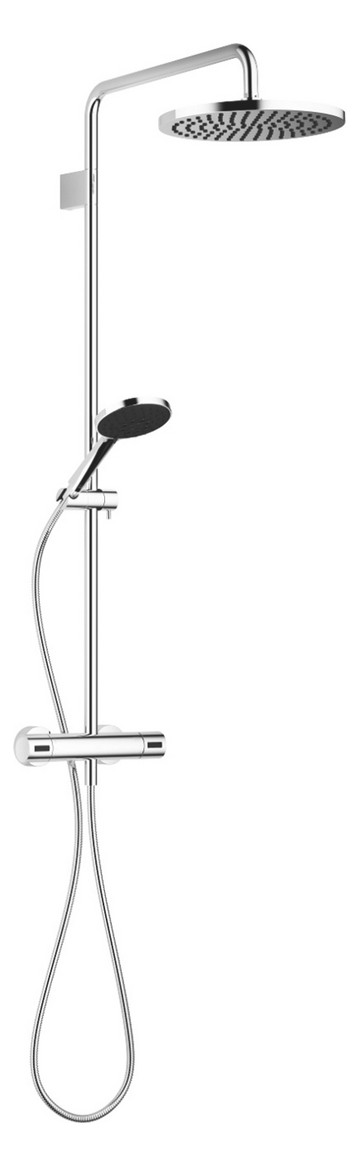 Dornbracht Duschgarnitur Showerpipe mit Brause-Thermostat, Ausladung Standbrause 453mm, Bronze gebürstet