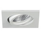 LED-Einbaustrahler 5W LOOP-S 3000K 450lm Konv 1LED Kst IP20 ws mt RF:hochglänzend