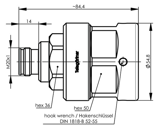 4.3-10-Buchse Rundkabel 5 50Ohm
