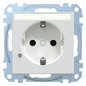 Steckdose 1f akws glz System M UP m.BS IP20 aktivweiß