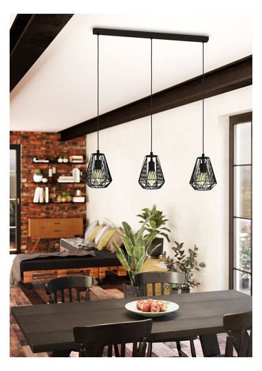 EGLO Hängeleuchte STYPE schwarz    43693 