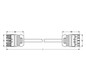 Systemverbindung 5p Serie 771 H05Z1Z1-F 5x2,5qmm L1000mm sw Buchse Stecker hfr