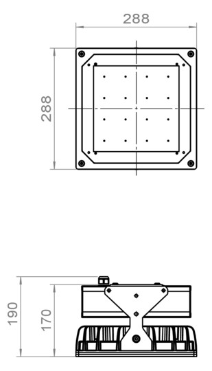Pracht LED Strahler QUADRONIUS  86230221 