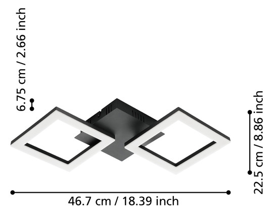 EGLO Wand und Deckenleuchte       900315 